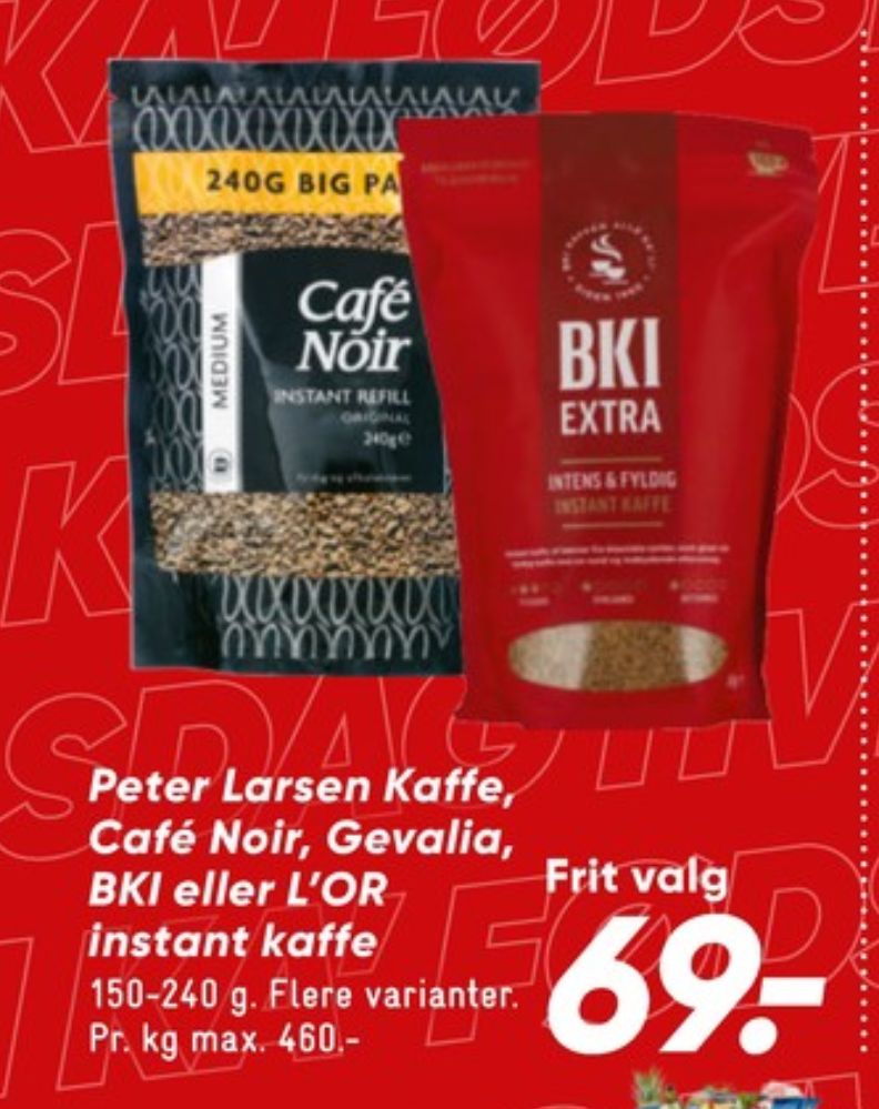 BKI Extra, Instant Kaffe