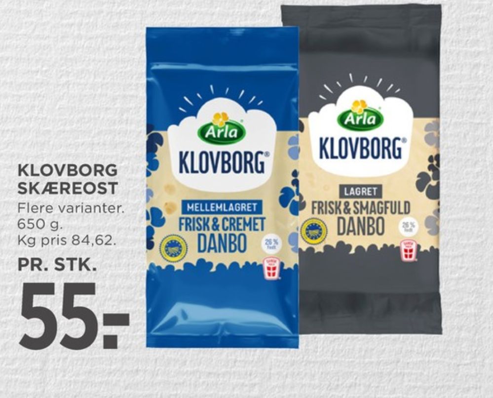 Klovborg, Skæreost Danbo Lagret