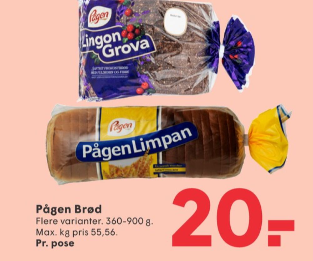Pågen LingonGrova, Rugbrødsskiver