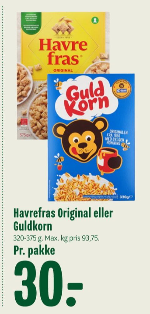 Quaker, Havrefras