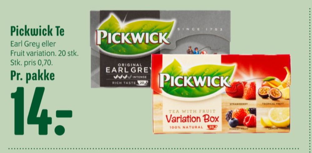 Pickwick, Tebreve