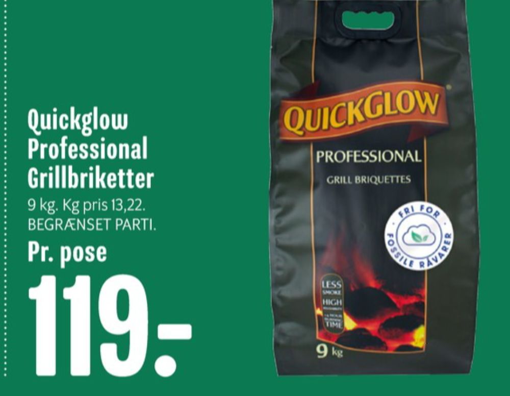 Quick Glow, Grillbriketter