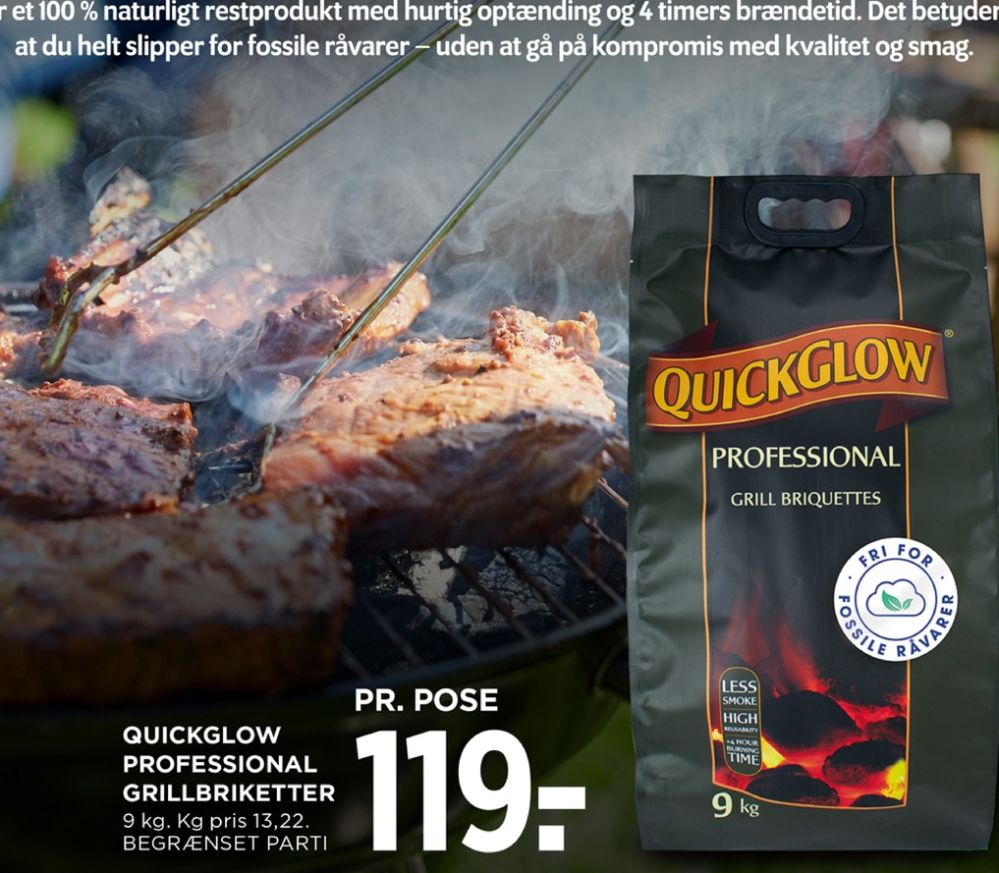 Quick Glow, Grillbriketter