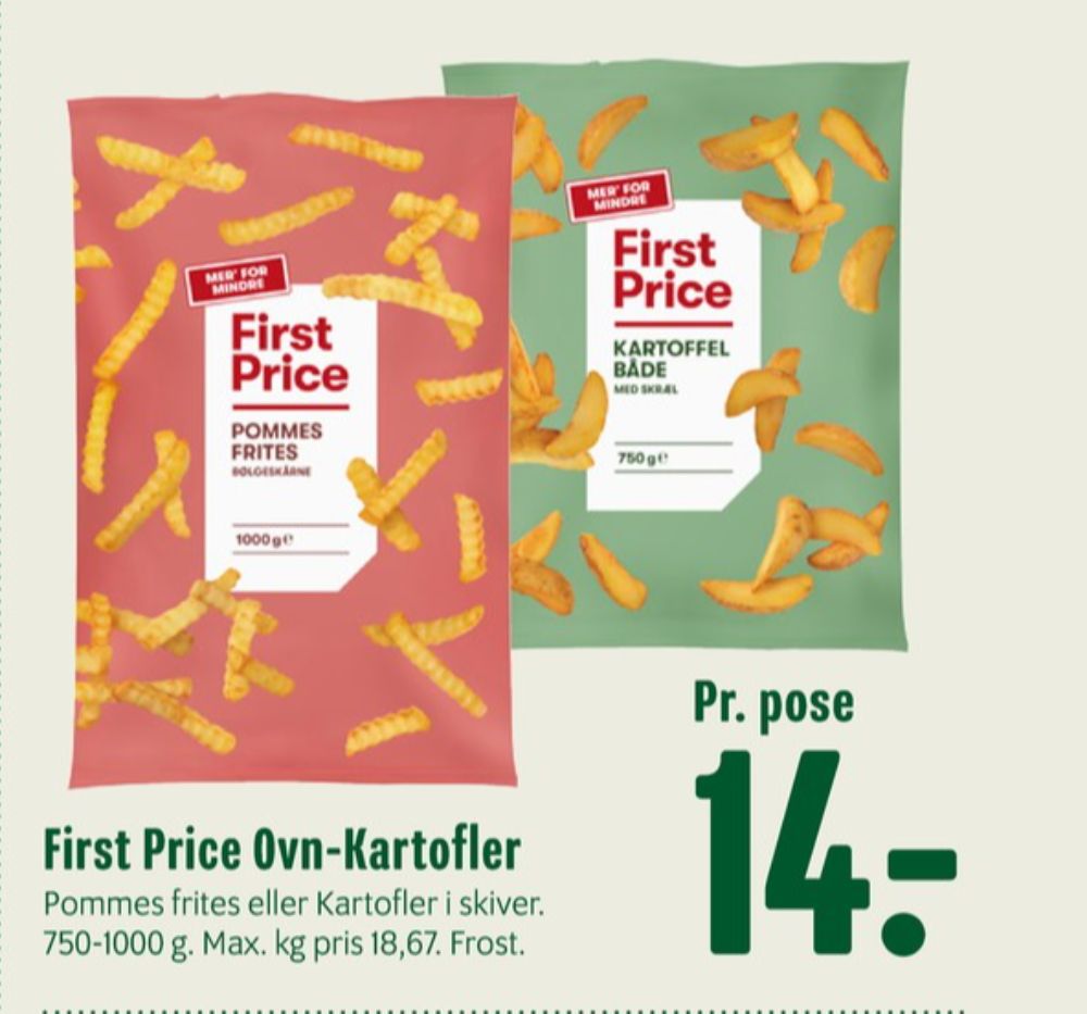 First Price, Pommes Frites Bølgeskårne