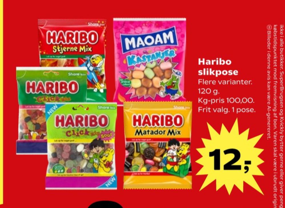 Haribo Click Mix, Slikposer