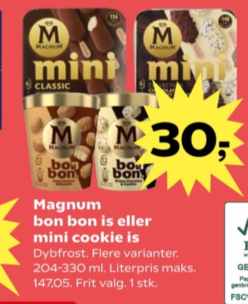 Frisko Magnum, Bon Bon White Chocolate & Cookies Is