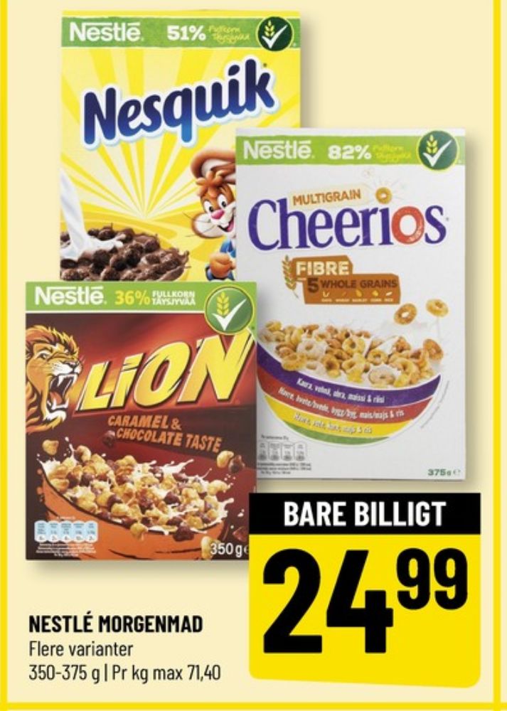 Nestlé Cheerios, Morgenmadsprodukt Cheerios Multigrain