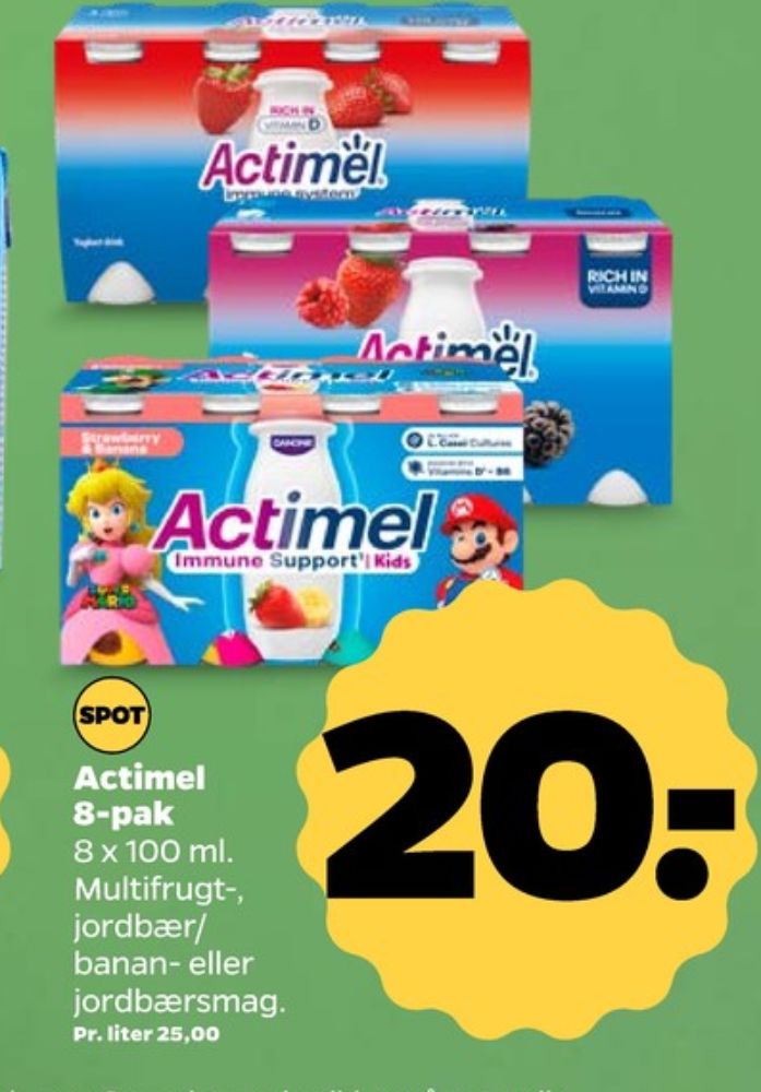 Danone Actimel, Drikkeyoghurt Jordbær & Banan