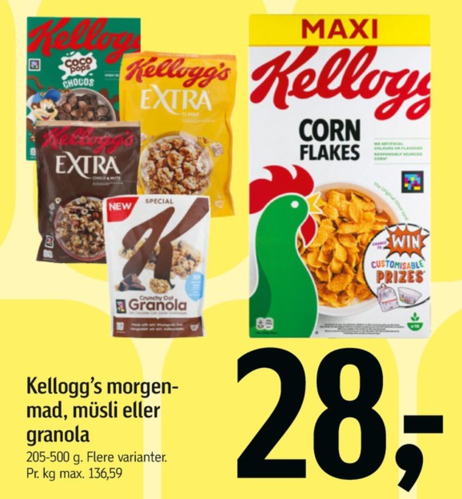 Kelloggs Coco Pops Chocos, Morgenmadsprodukt