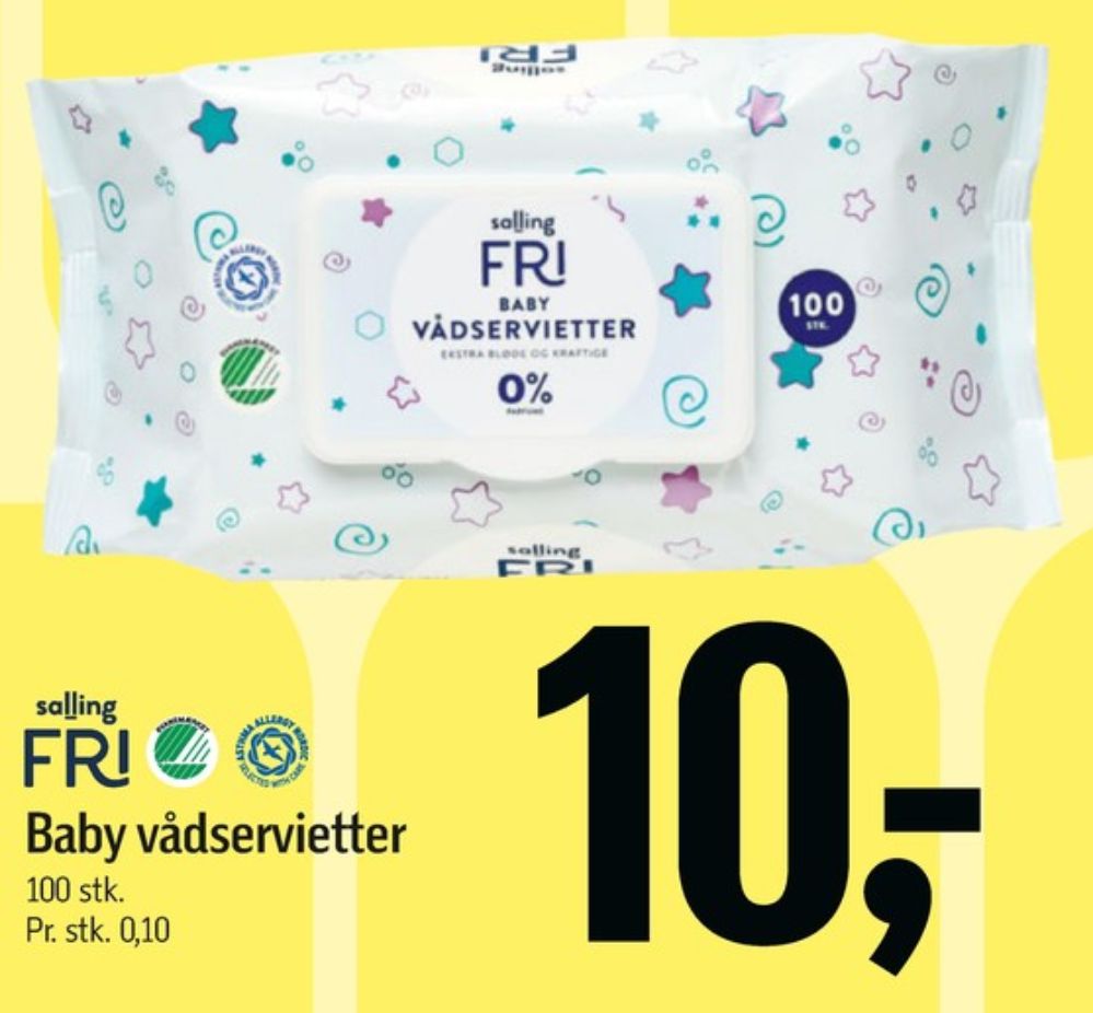 Salling Fri, Vådservietter