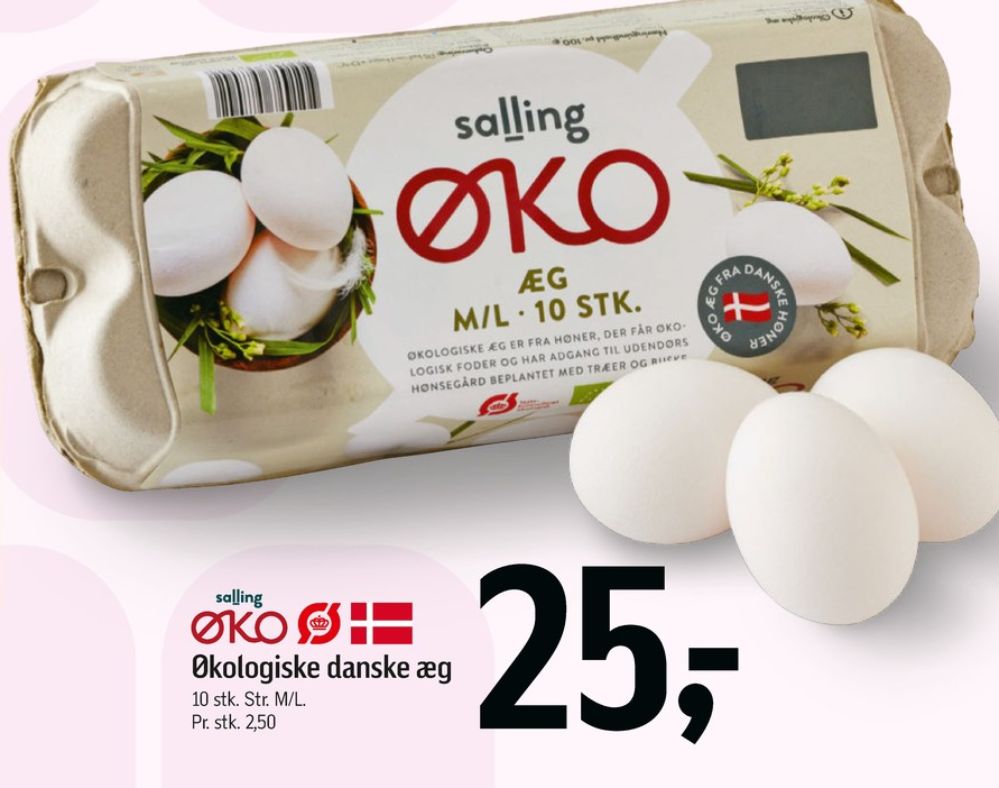 Salling ØKO, Æg M/L