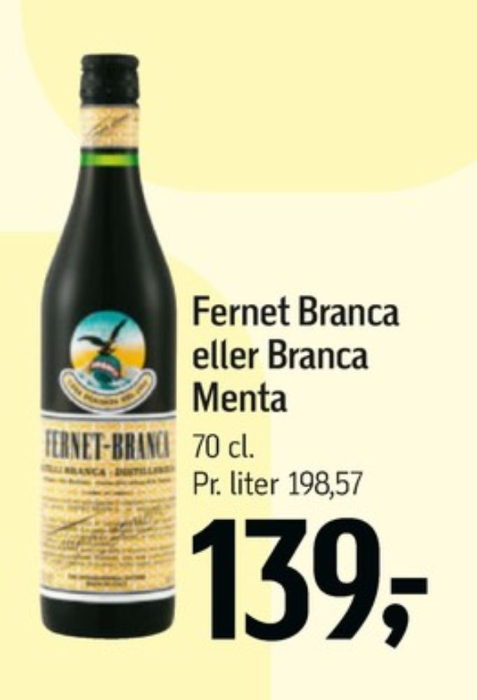 Fernet Branca, Bitter