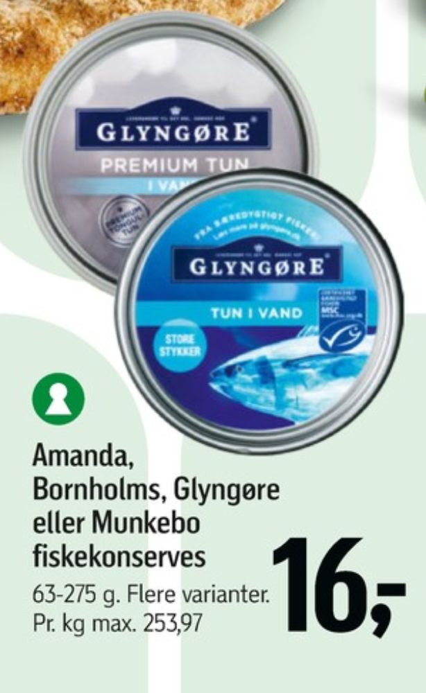 Glyngøre, Premium tun i vand
