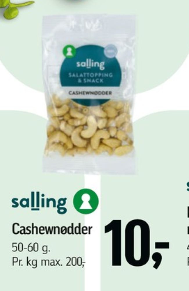 Salling, Cashewnødder