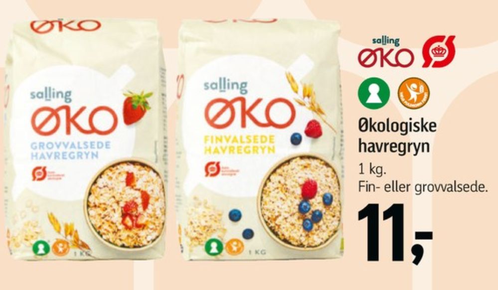 Salling ØKO, Grovvalsede Havregryn
