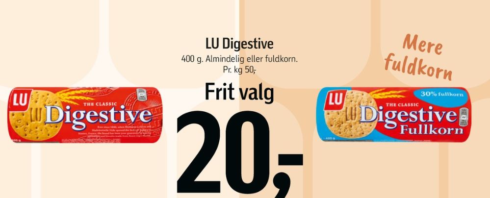 LU Digestive, Kiks