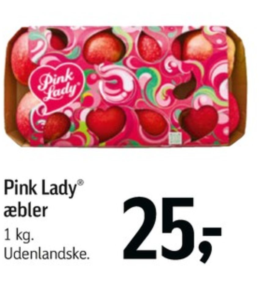 Pink lady, Æbler