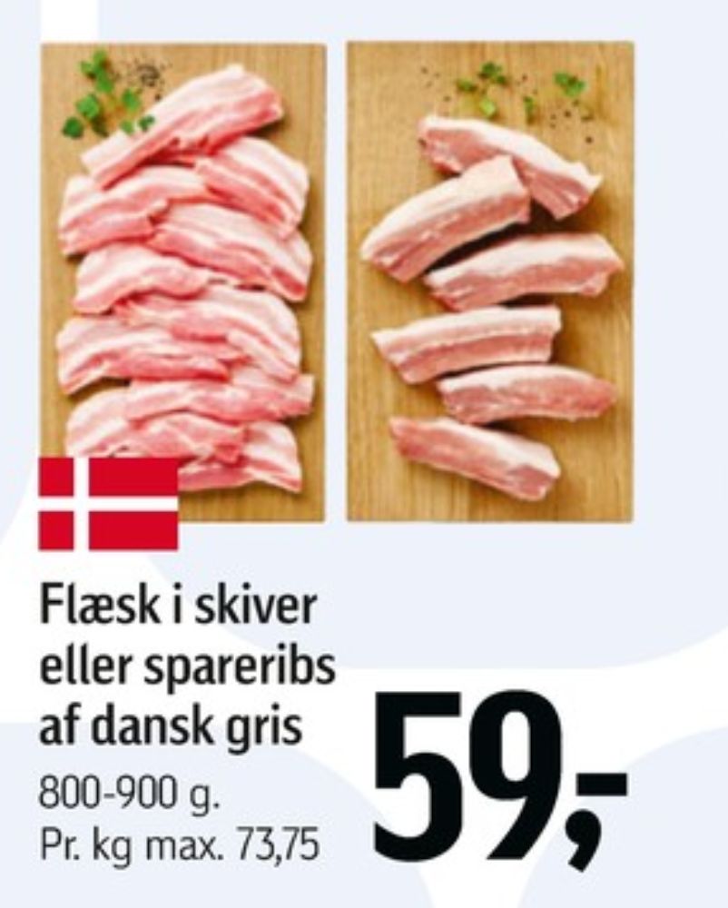Flæsk i skiver