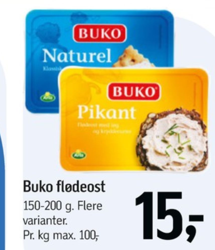 Buko, Flødeost Naturel