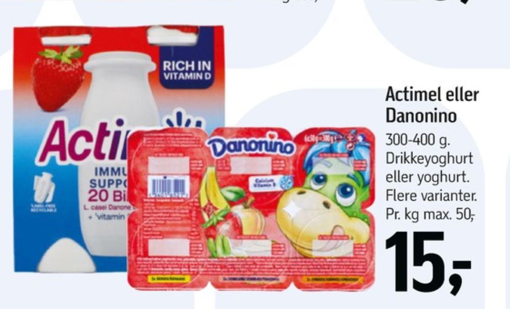 Danone Actimel, Drikkeyoghurt Jordbær