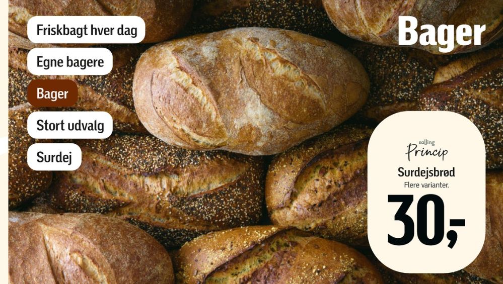 Salling Princip, Bageren hvedebrød