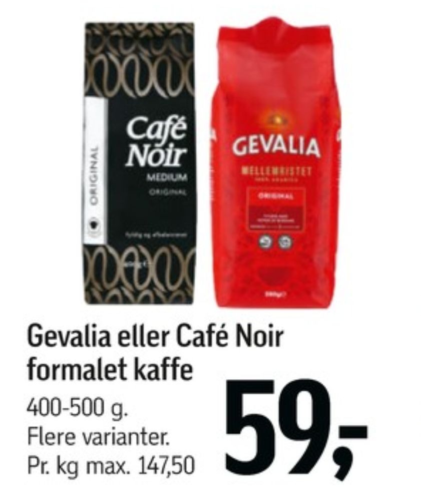 Gevalia Original, Kaffe Formalet