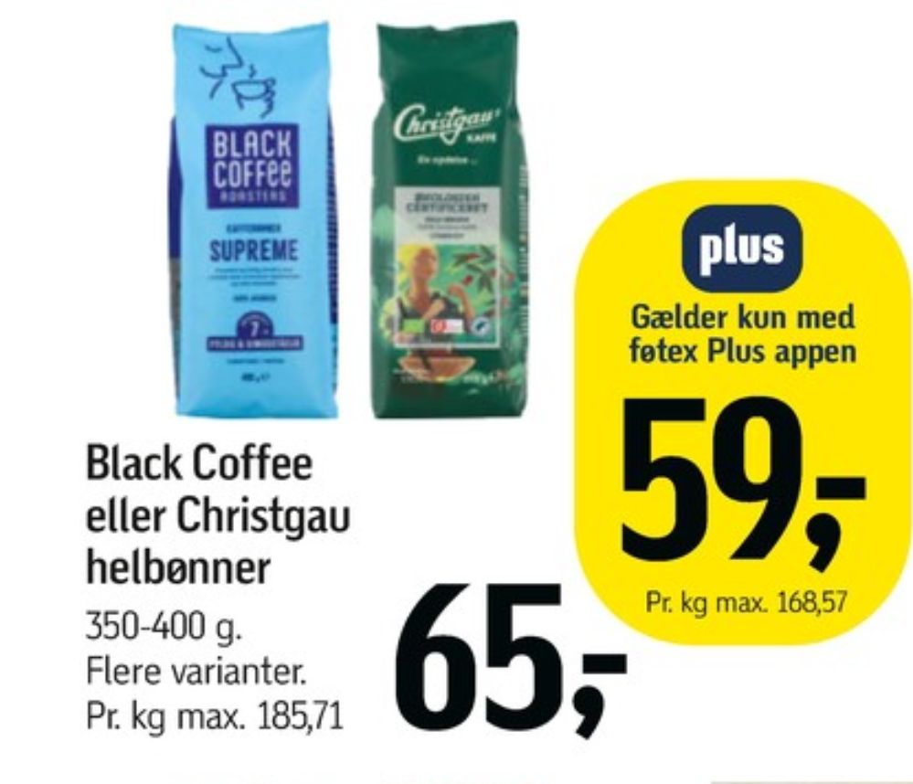 Black Coffee Supreme, Kaffebønner