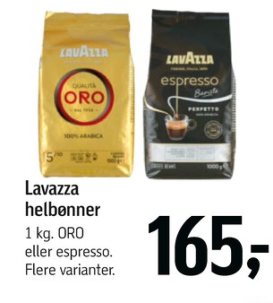 LavAzza Qualita Oro, Kaffebønner