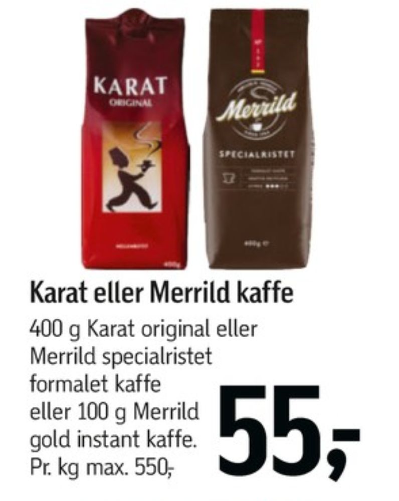 Merrild Specialristet, Kaffe Formalet