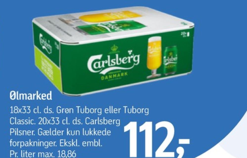 Tuborg Classic, Øl 18 pk.