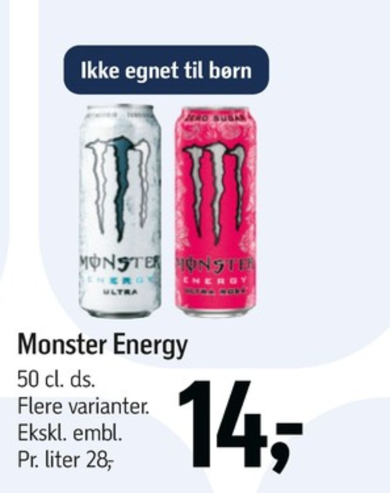 Monster Ultra Energy, Energidrik