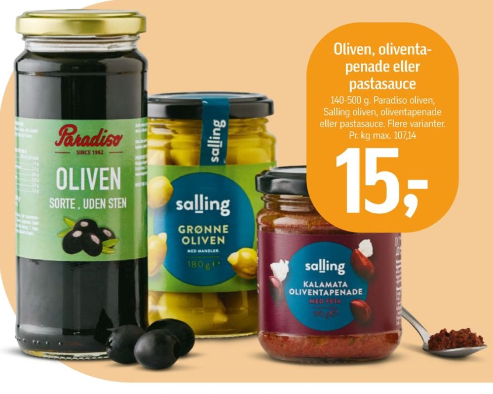 Salling Princip, Pastasauce Basilikum