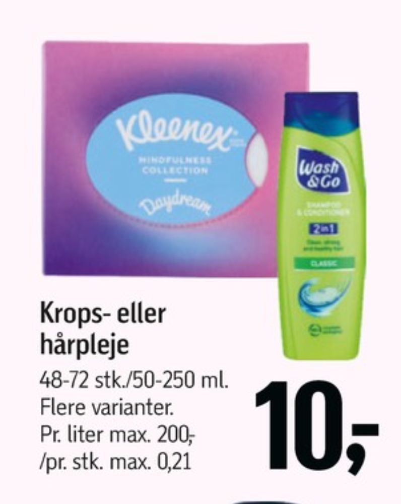 Kleenex, Lommetørklæder
