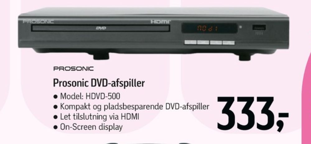 Prosonic, DVD-afspiller