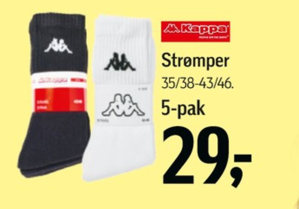 Kappa, Strømper