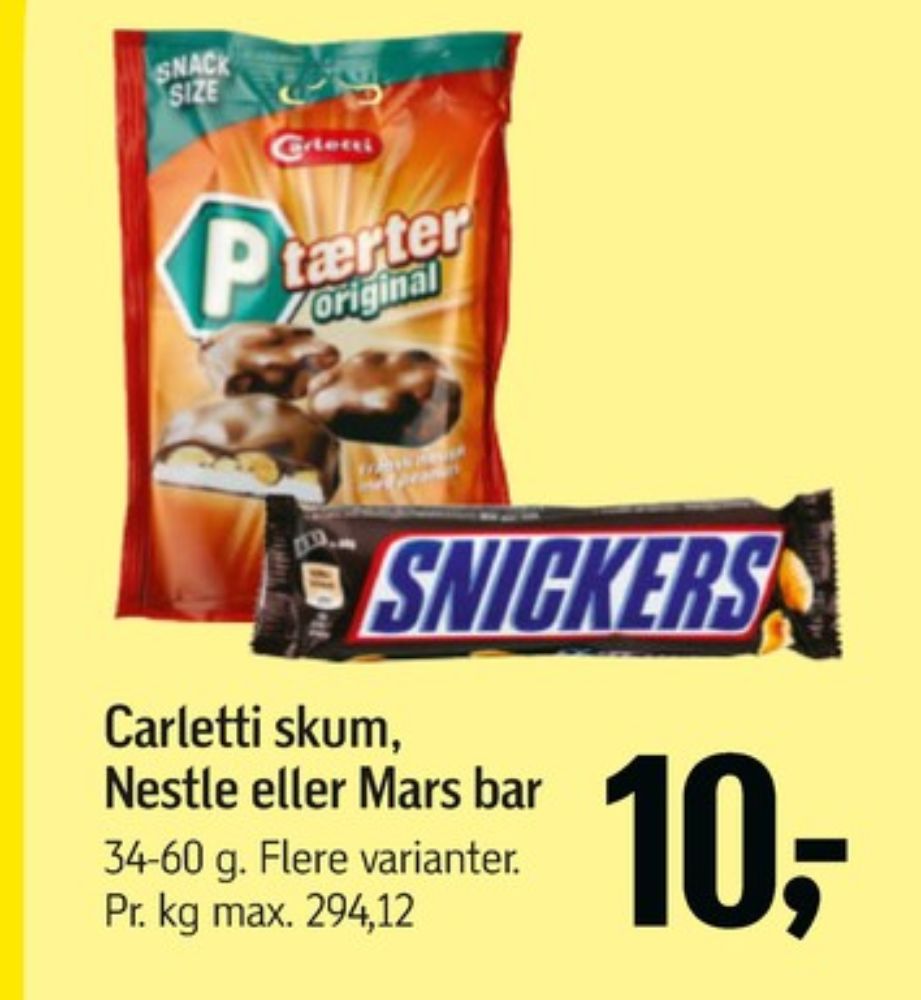 Carletti, P-Tærter Original