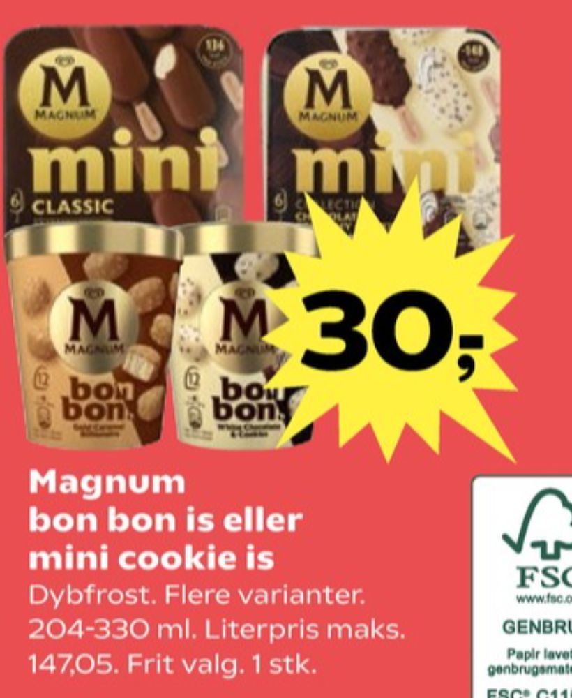 Frisko Magnum, Bon Bon White Chocolate & Cookies Is
