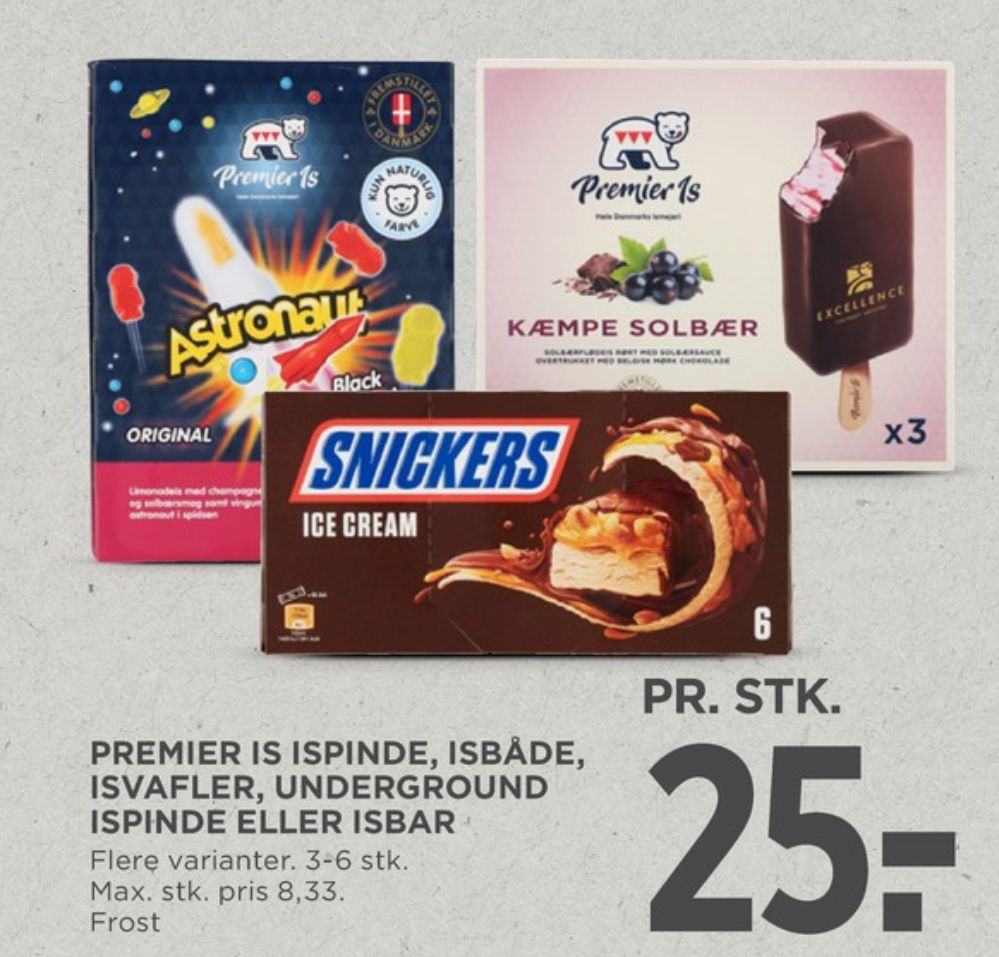 Premier, Astronaut ispinde