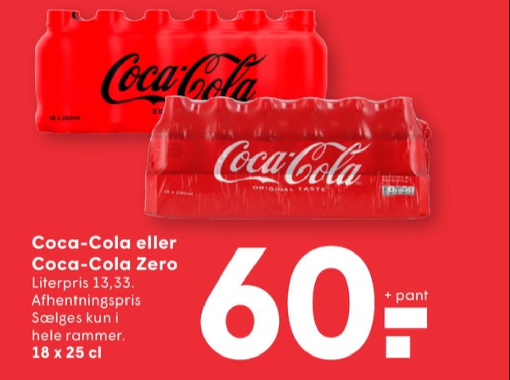 Coca Cola Zero, Cola 18 pk.