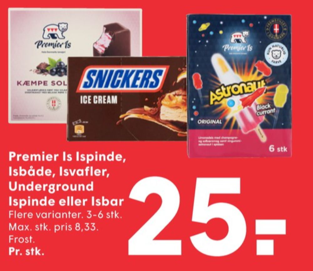 Premier, Astronaut ispinde