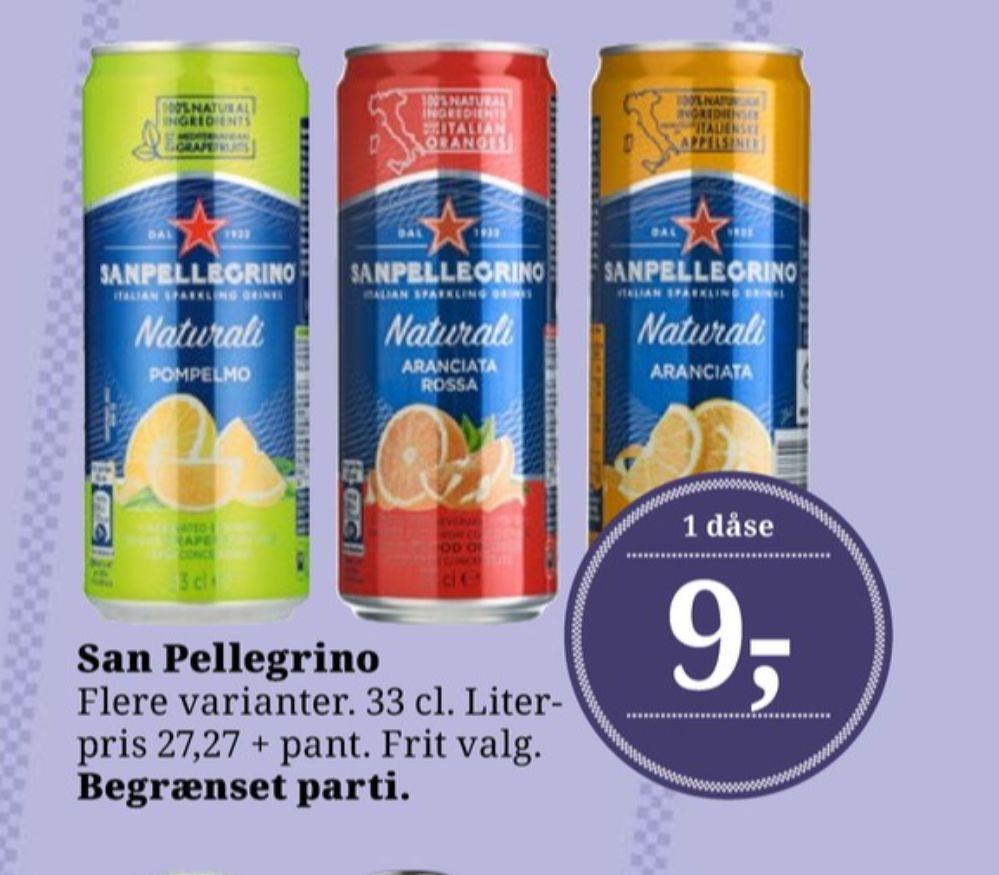 San Pellegrino Aranciata, Sodavand