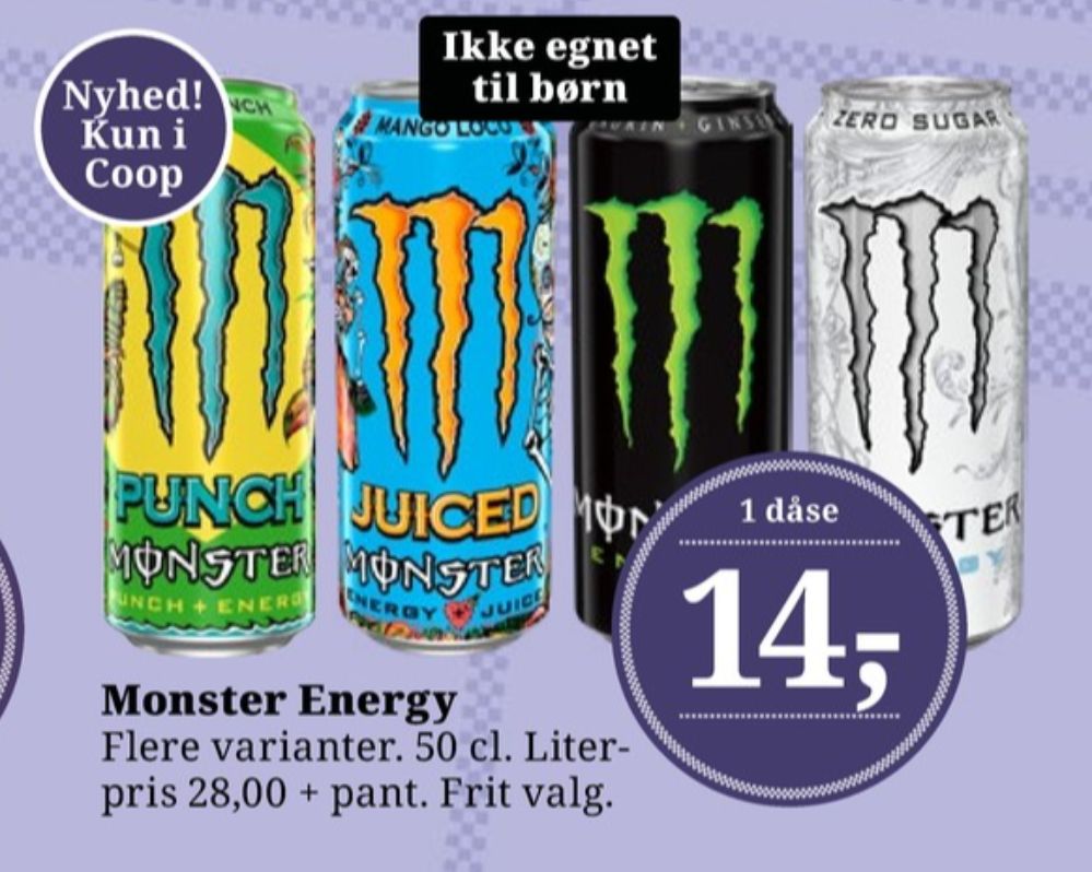 Monster Ultra Energy, Energidrik