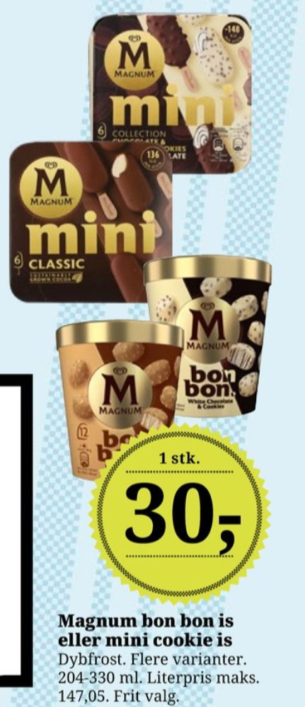 Frisko Magnum, Bon Bon White Chocolate & Cookies Is