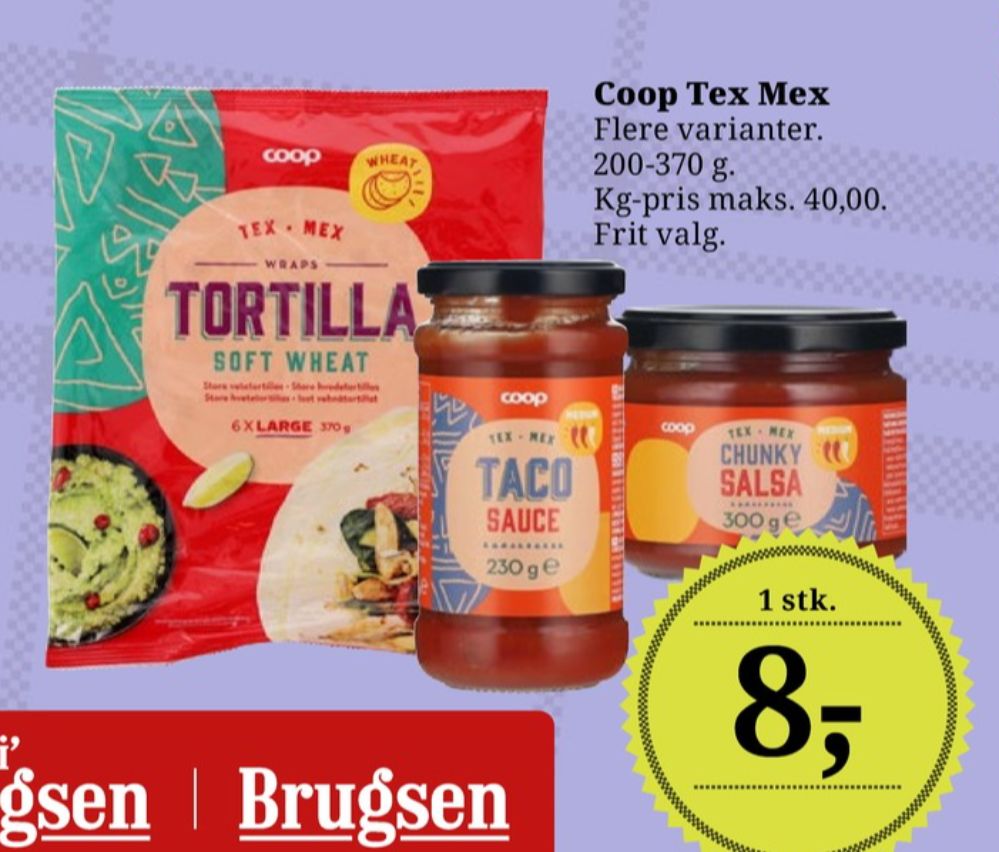 Coop, Taco sauce medium
