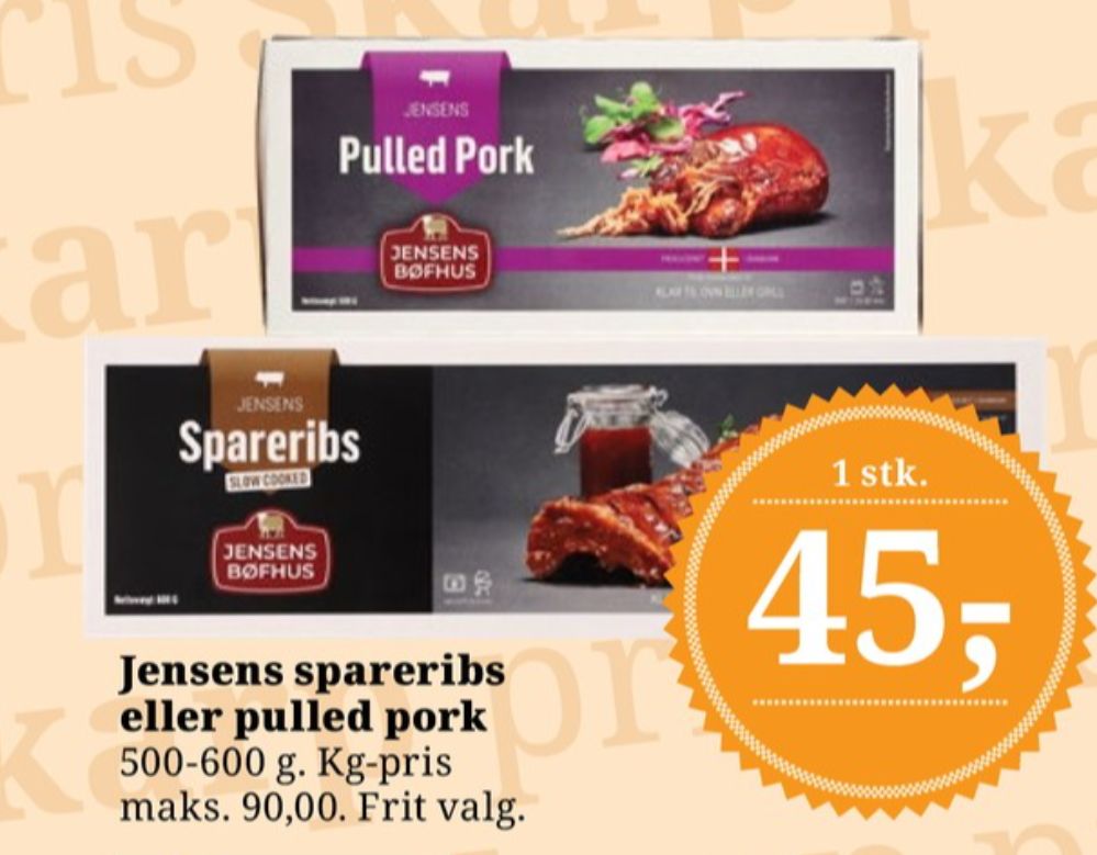 Jensens, Spareribs