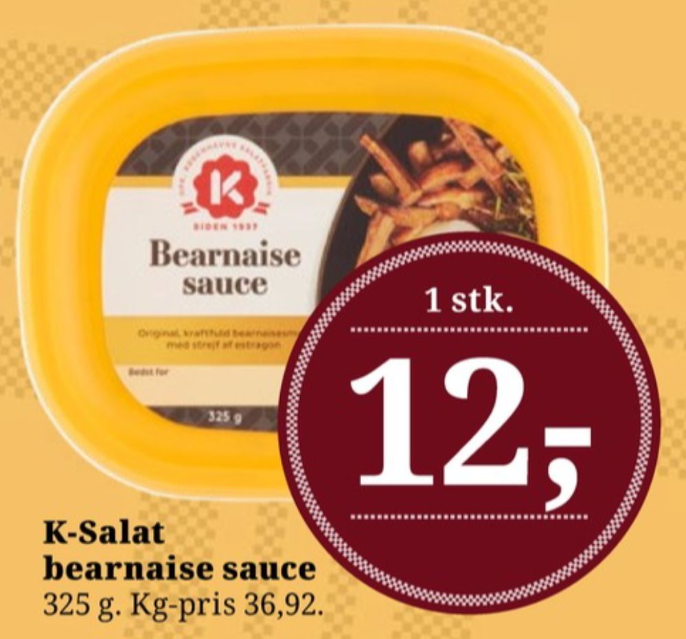 K-salat, Bearnaisesauce