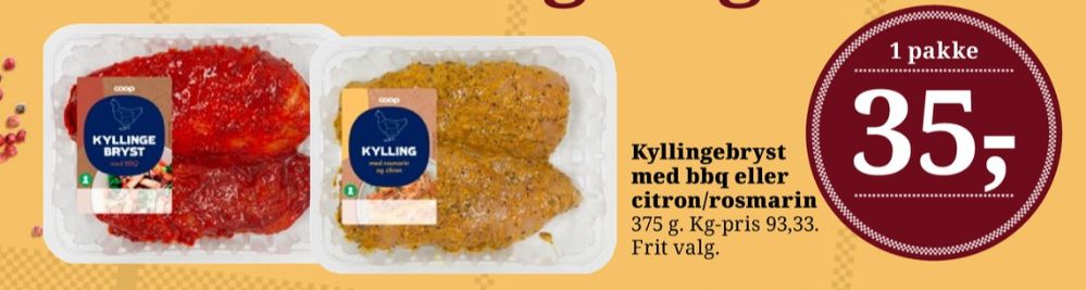 Coop, Kyllingebrystfilet
