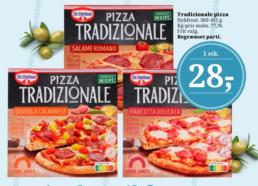 Tradizionale, Pancetta Delicata Pizza