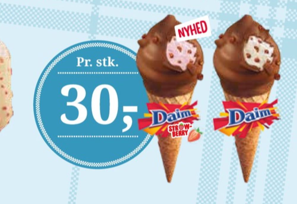 Frisko Daim, Isvaffel Strawberry