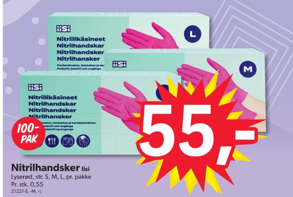 iiSi, Engangshandsker